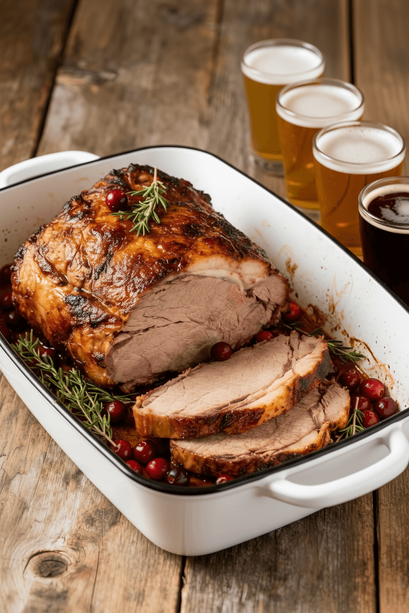 Schweinebraten zur Biervekostung Maltschacher Seewirt